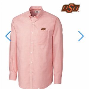 Oklahoma State Orange Long Sleeve Collared Shirt